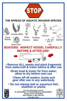 help prevent the spread of aquatic invasive species chart