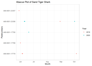Abacus Plot of Sand Tiger Shark