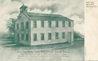 old drawing of slater mill