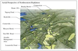 Aerial perspective of Northwestern Hopkinton