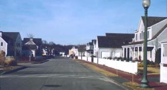 Photo of street with houses